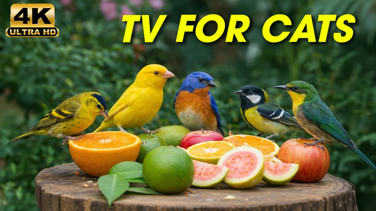 Cat TV for Cats to Watch 😺 Birds and Squirrels in a Peaceful Natural Setting | CatTV Central
