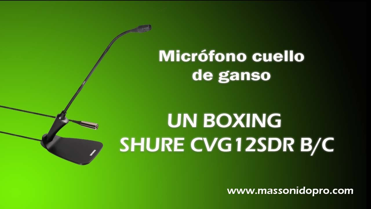 Micrófono cuello de ganso  Shure CVG12 DRS B/C