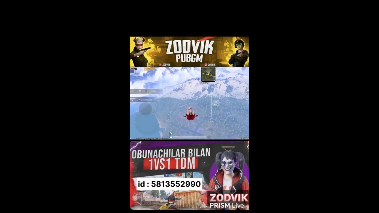 obunachilar bilan 1vs1 tdm Erangel bosamiz Lakalka qib goo