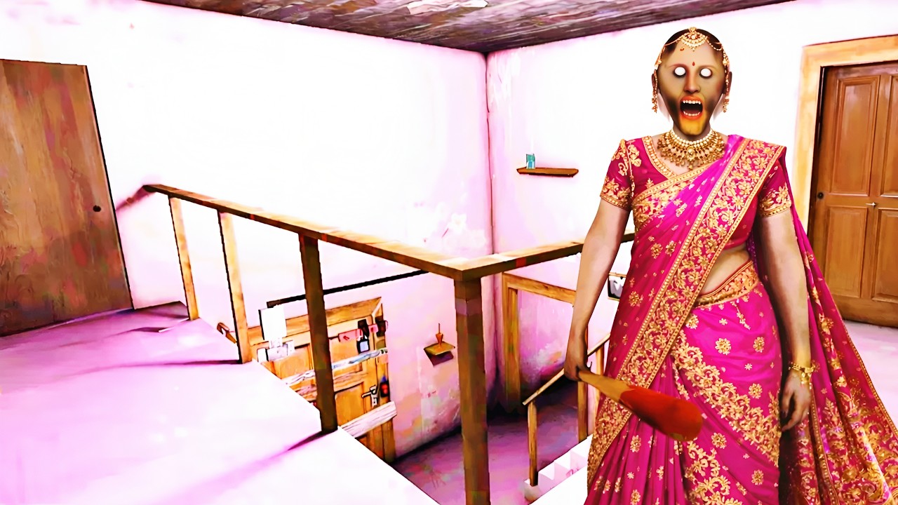 Granny In Pink Saree Live 🛑 Gameplay