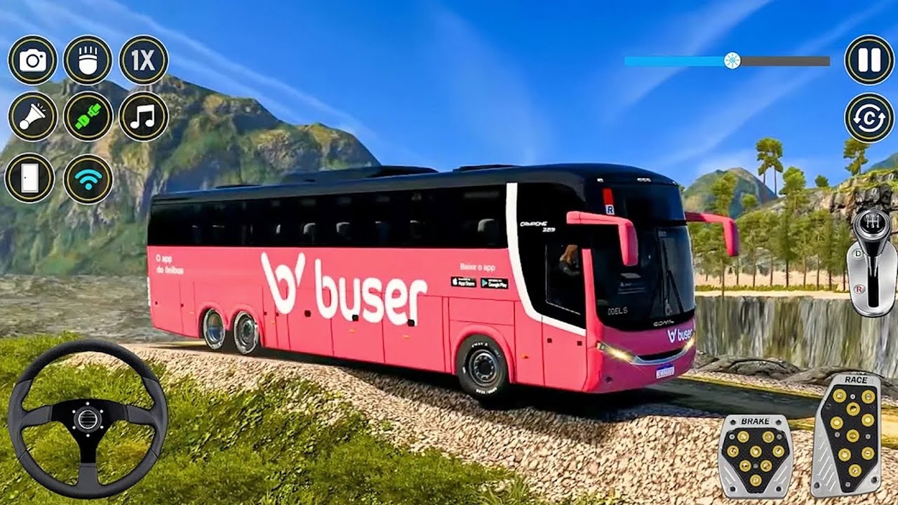 Real Offroad Bus Sim Drive 3D | Геймплей