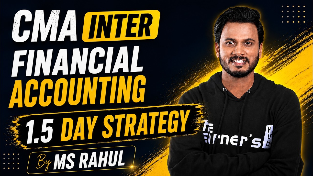 What to do in 1.5 days | CMA Inter FA Exam Winner | FA Killer Strategy by MSR #learnwithmsr