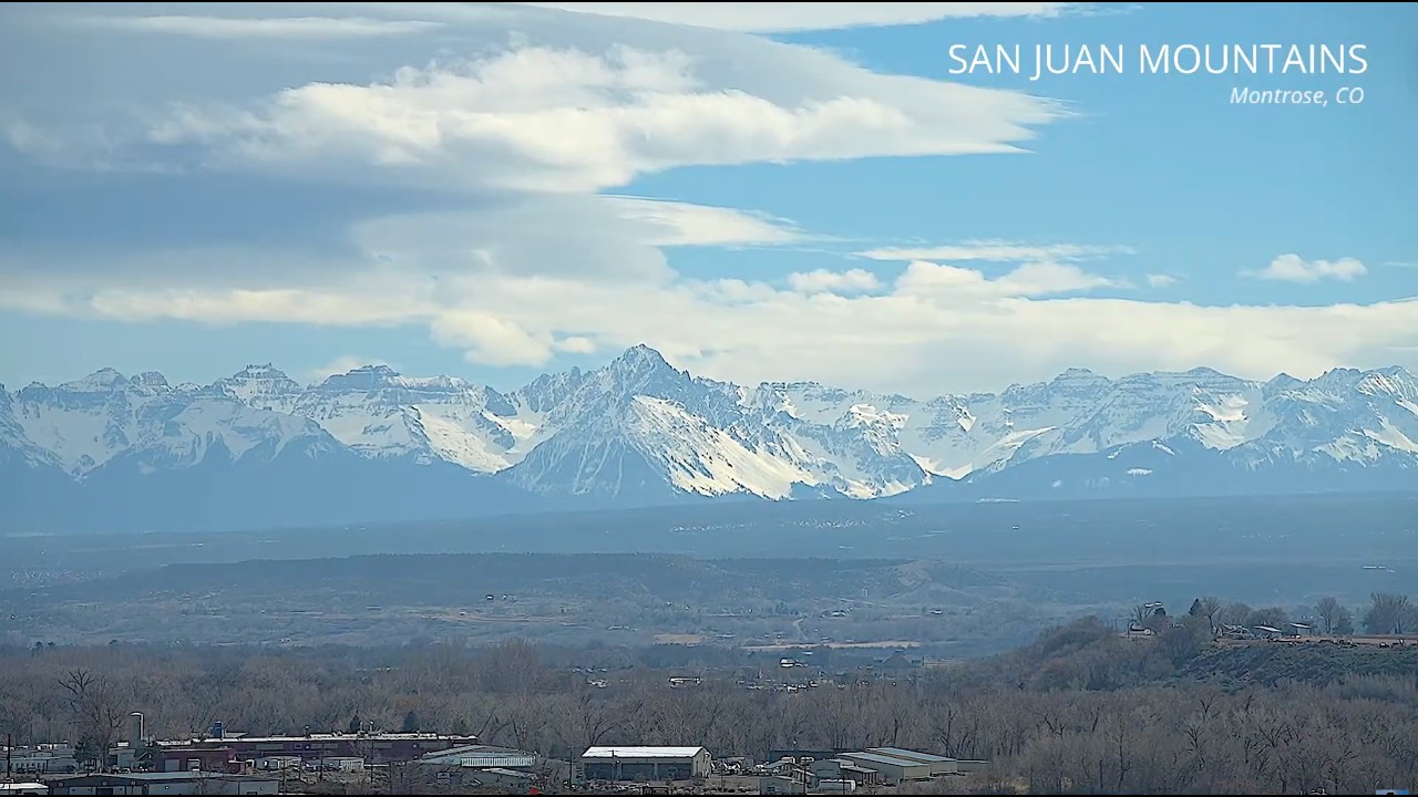 San Juan Mountains Live Stream - Montrose Colorado - February 24