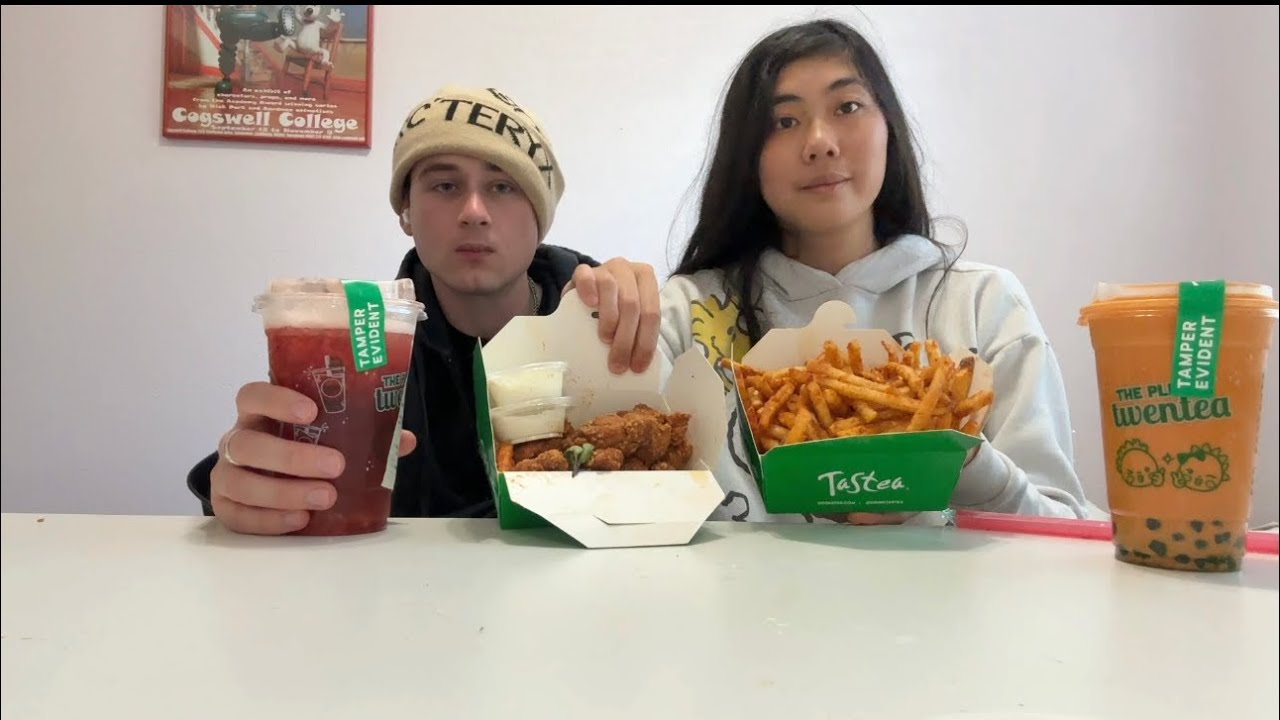 Boba Chat & Karate Chicken With Fries!
