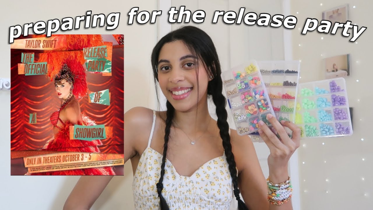 Preparing for the Release Party of 'The Life of a Showgirl'