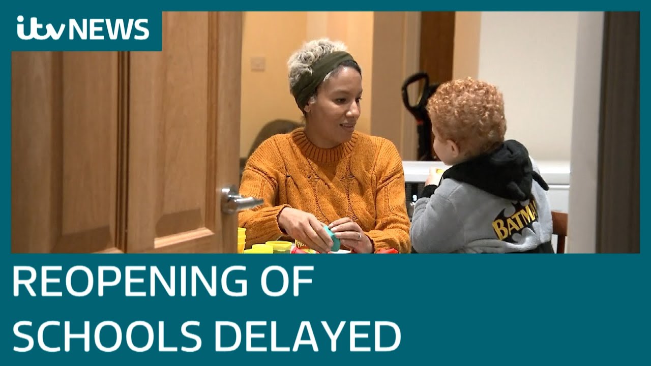 Covid: Boris Johnson delays reopening of schools in England until at least March 8 | ITV News