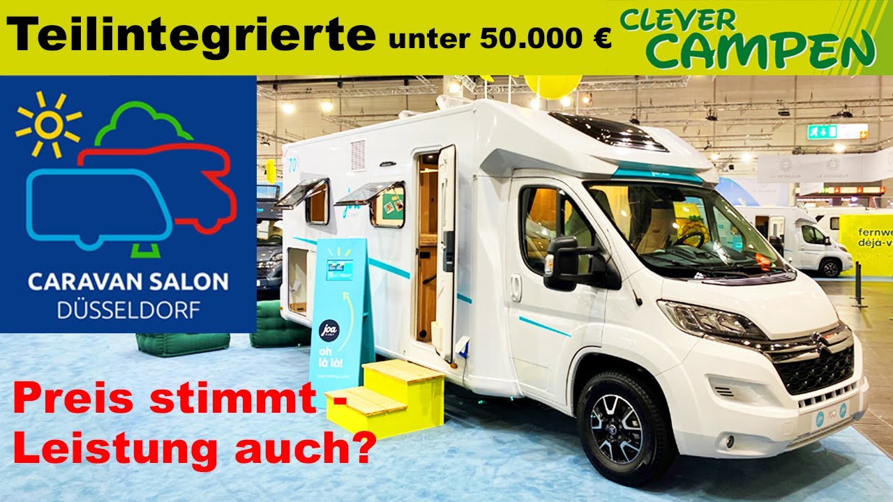Teilintegrierte auf dem Caravan Salon Düsseldorf: Was gibt's für unter 50.000 €? | Clever Campen
