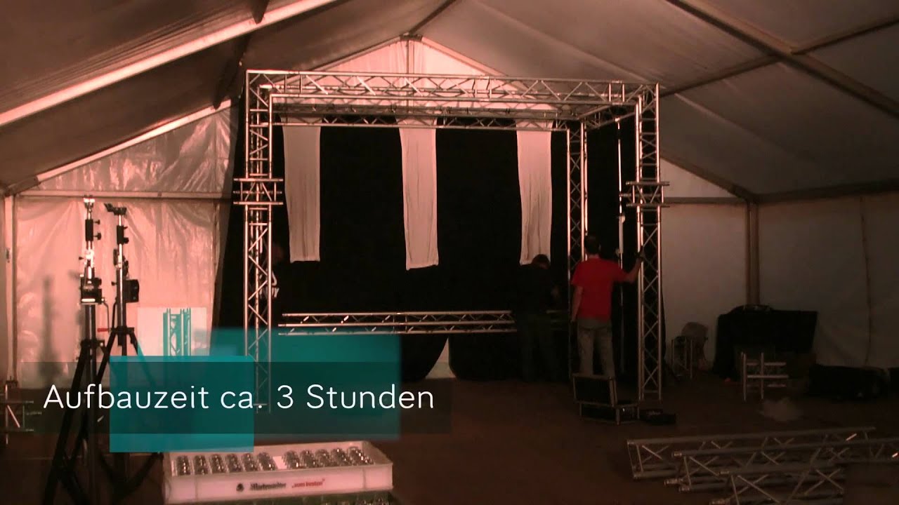 Anlagenaufbau DJ Vossi - Paket MEGA - System für Zeltfeten