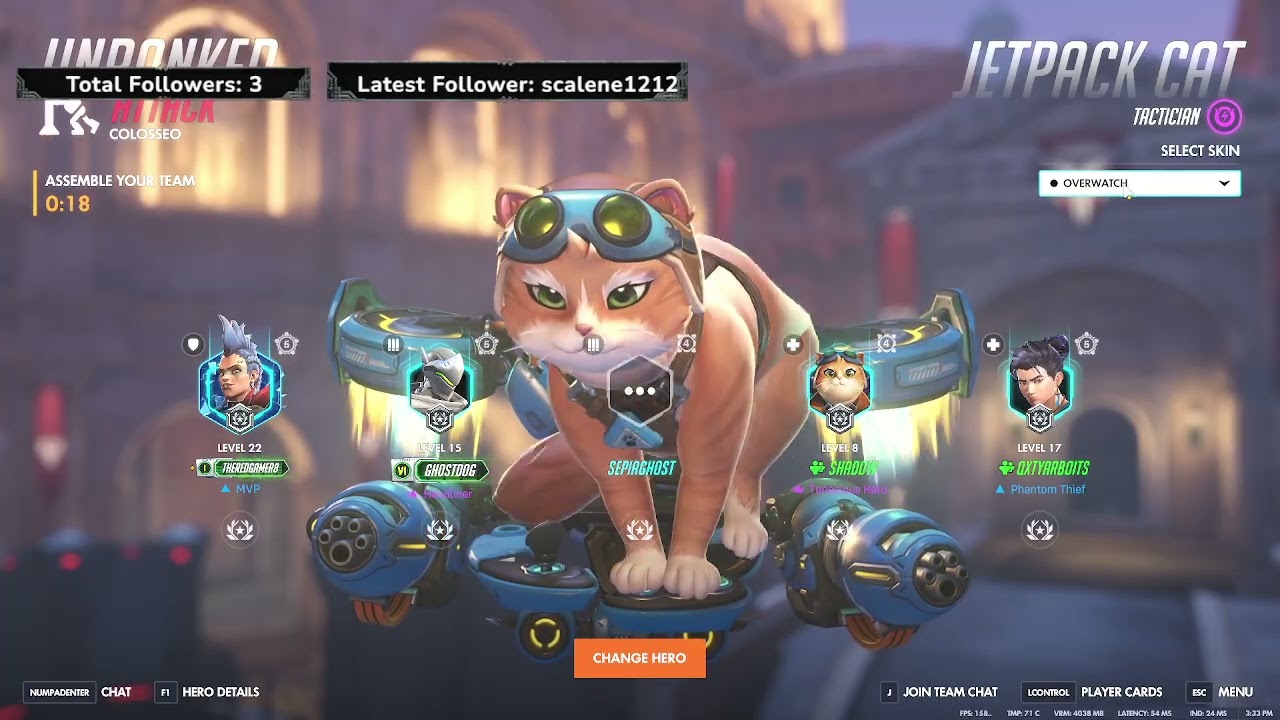 Overwatch gameplay with my friend (unedited).