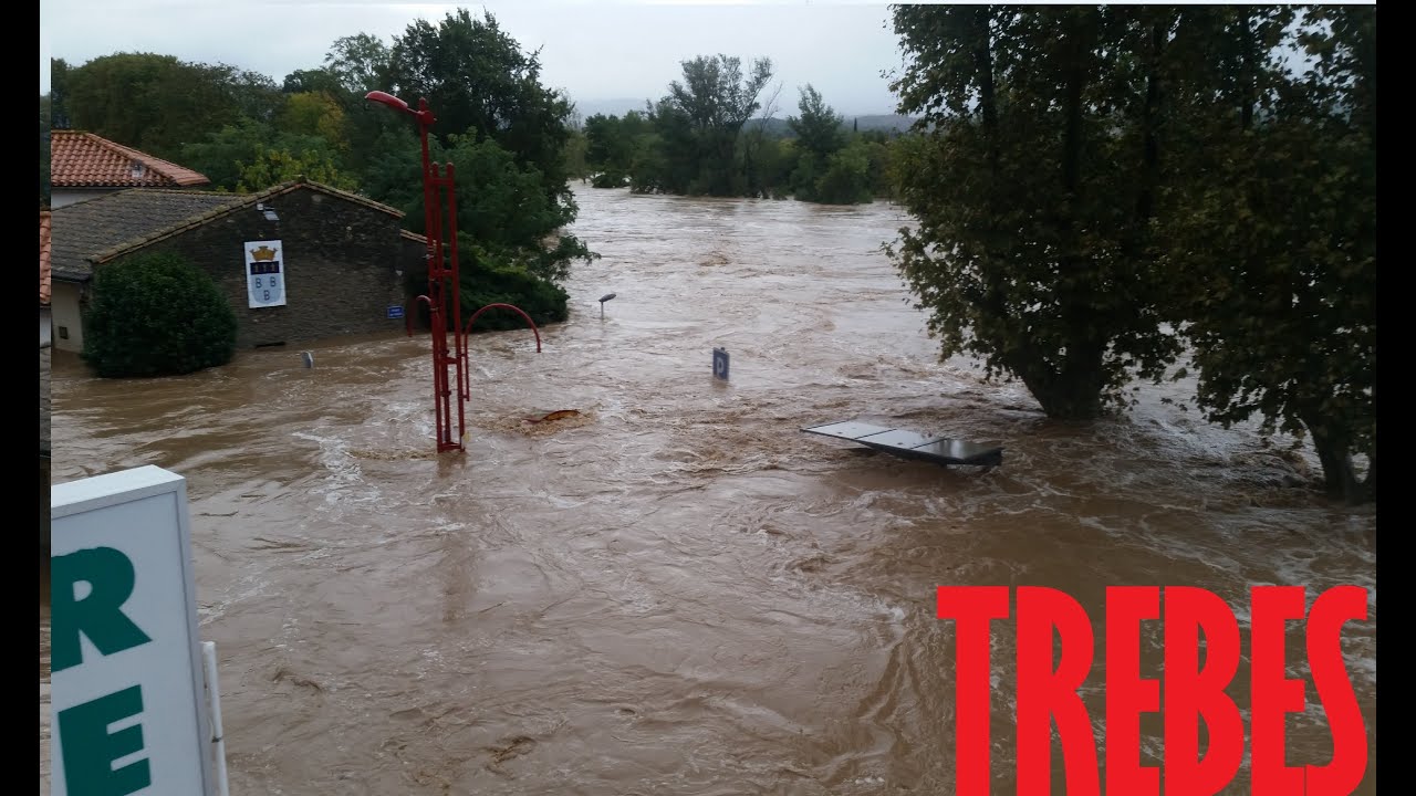 INONDATIONS DANS L'AUDE TREBES 2018