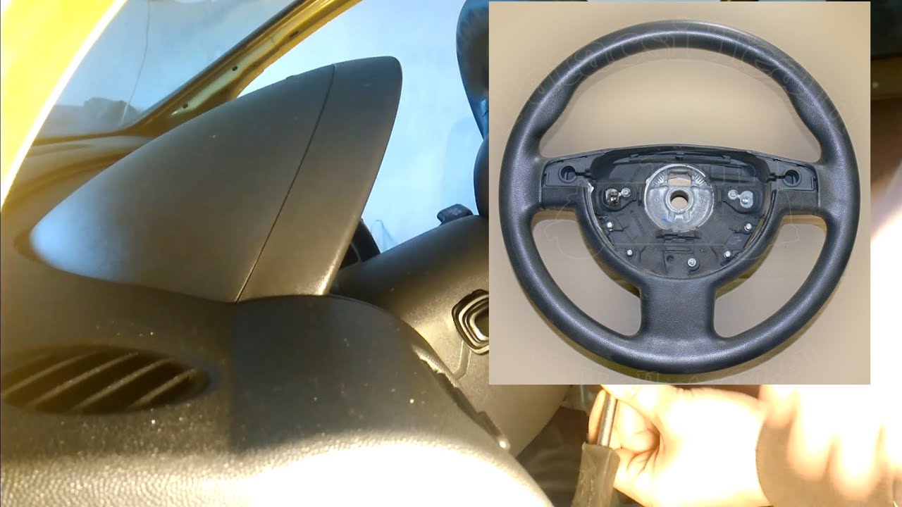Opel Corsa C steering wheel removal