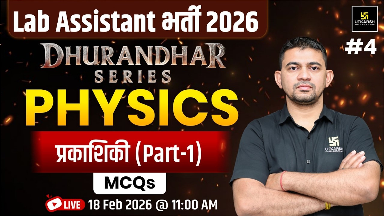 Physics – प्रकाशिकी | IMP MCQs Questions | All Competitive Exams 2026