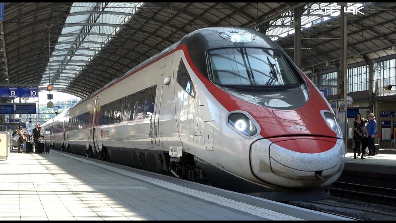 EC 52 nach Basel - Frankfurt am Main , Astoro ETR 610 in Olten