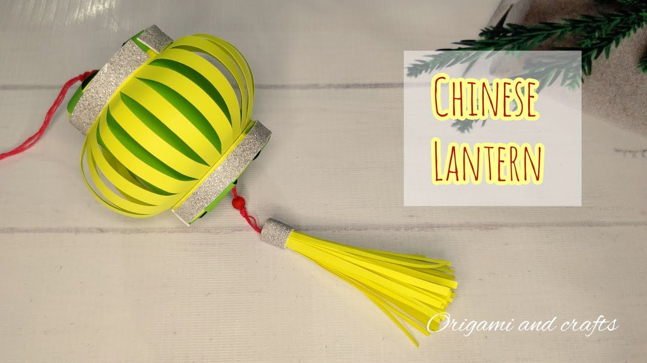 How to make Paper chinese lantern || simple wall hanging