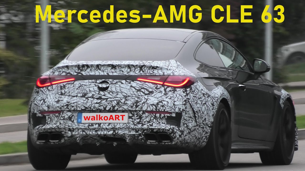 Mercedes Erlk&ouml;nig AMG CLE 63 Coup&eacute; 8-Zylinder prototype * neuer V8 aus Affalterbach * 4K SPY VIDEO