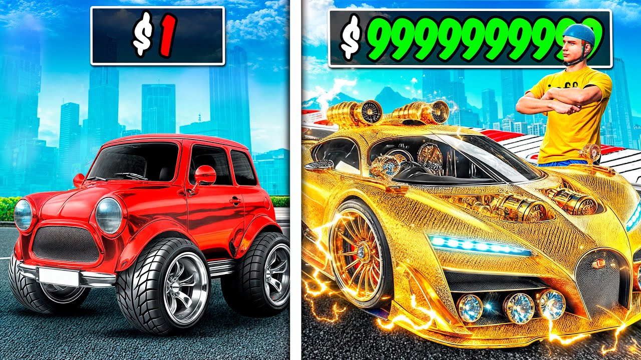 $1 to $1,000,000 SUPER CAR In GTA 5!