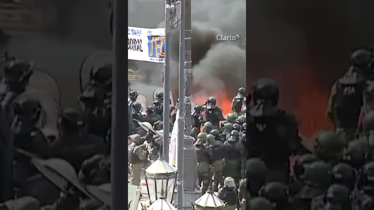 Bombas molotov y piedras en la marcha de la CGT frente al Congreso