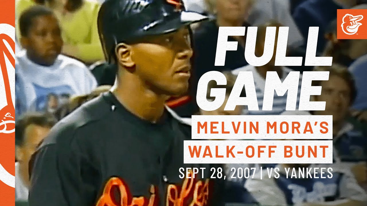 Melvin Mora's Walk-Off Bunt Wins it for O's | Orioles vs. Yankees: FULL Game
