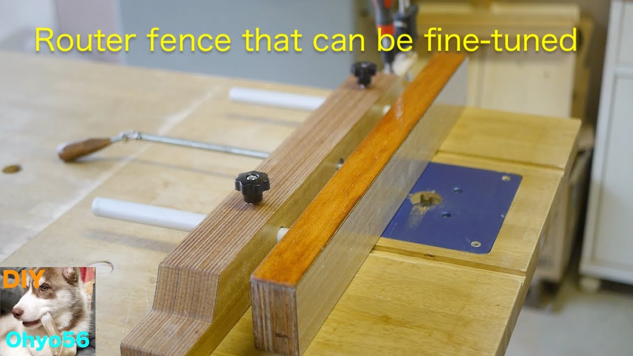 Fine-tuning movable router fence