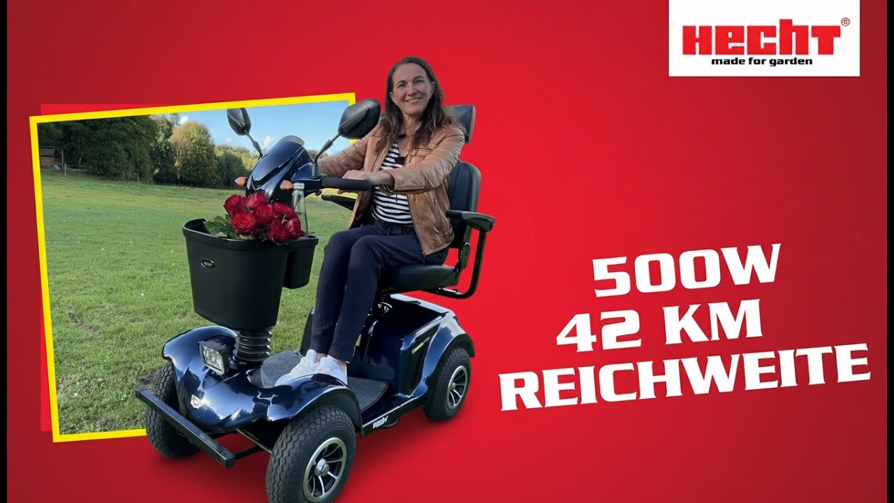 Komfortabel fahren im Alltag – Elektro Seniorenmobil | HECHT WISE RED