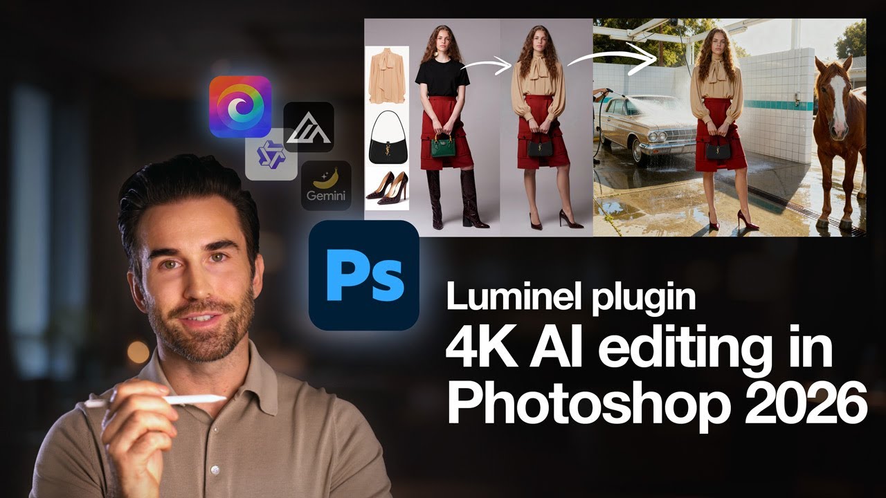 4K AI Editing in Photoshop 2026: Nano Banana 2 Pro,  Seedream & Luminel