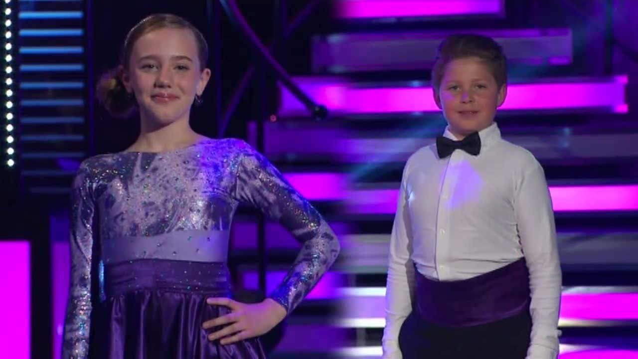 Ida och Josef i en quickstep - Let's Dance junior (TV4)