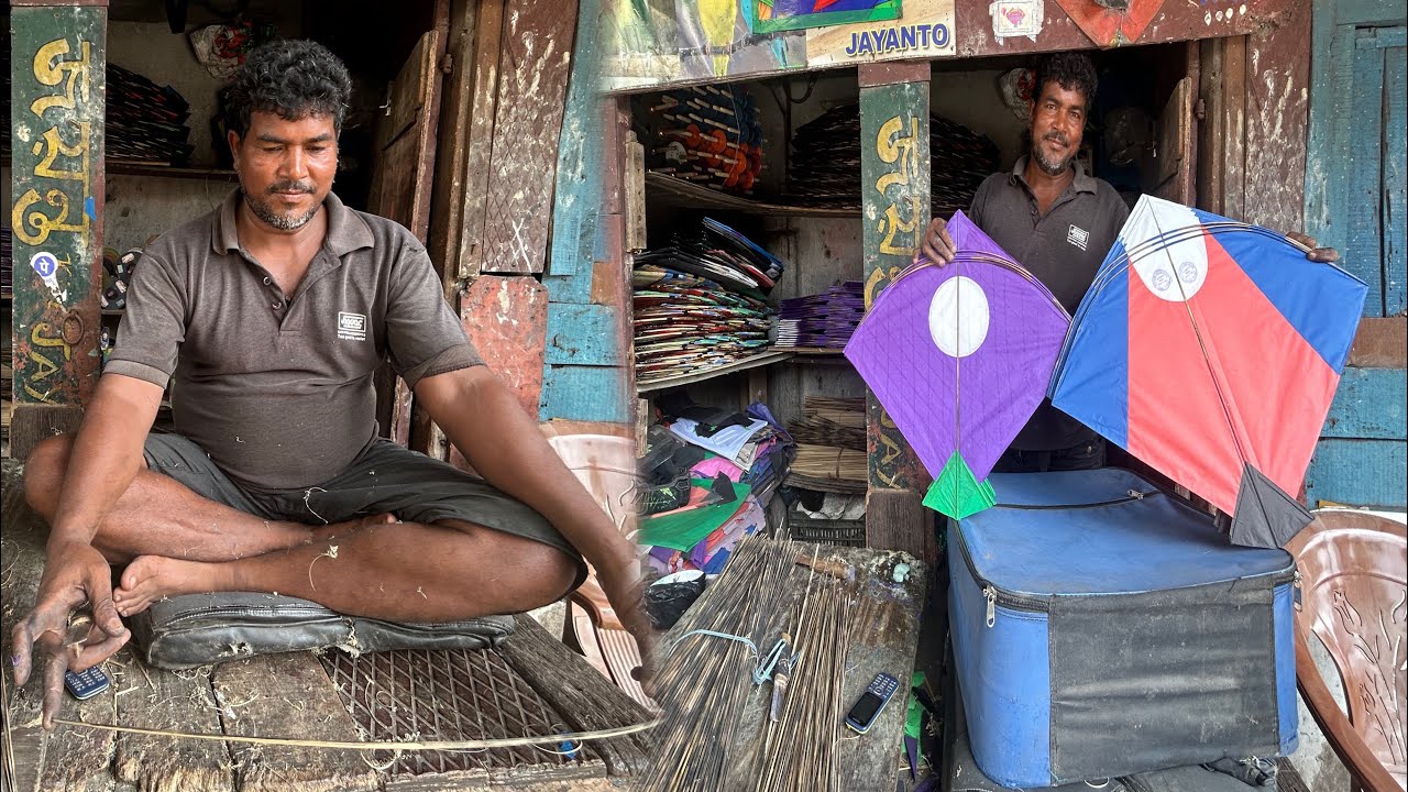 Best kite maker in Kolkata Behala😍 Where are all the kite lovers? 😱👀 Most watch for kite lovers 🪁🪁🪁🪁