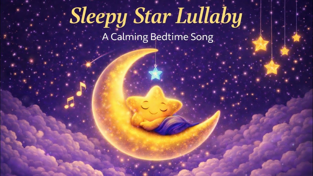 Sleepy Star Stories Lullaby 🌙 | Deep Sleep Music for Babies & Toddlers + White Noise