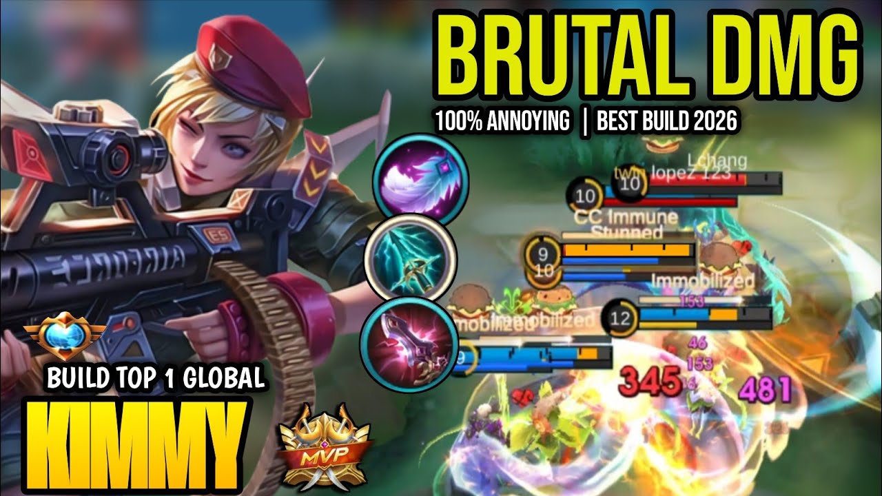 KIMMY BEST BUILD 2026 | BUILD TOP 1 GLOBAL KIMMY GAMEPLAY | MOBILE LEGENDS✓
