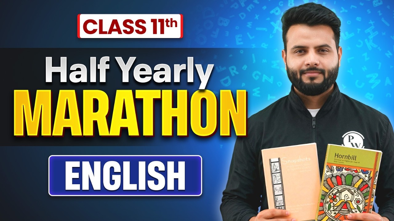 Class 11 ENGLISH Half Yearly Marathon 2026-27 🔥 | Complete Syllabus Revision | Anurag Sir