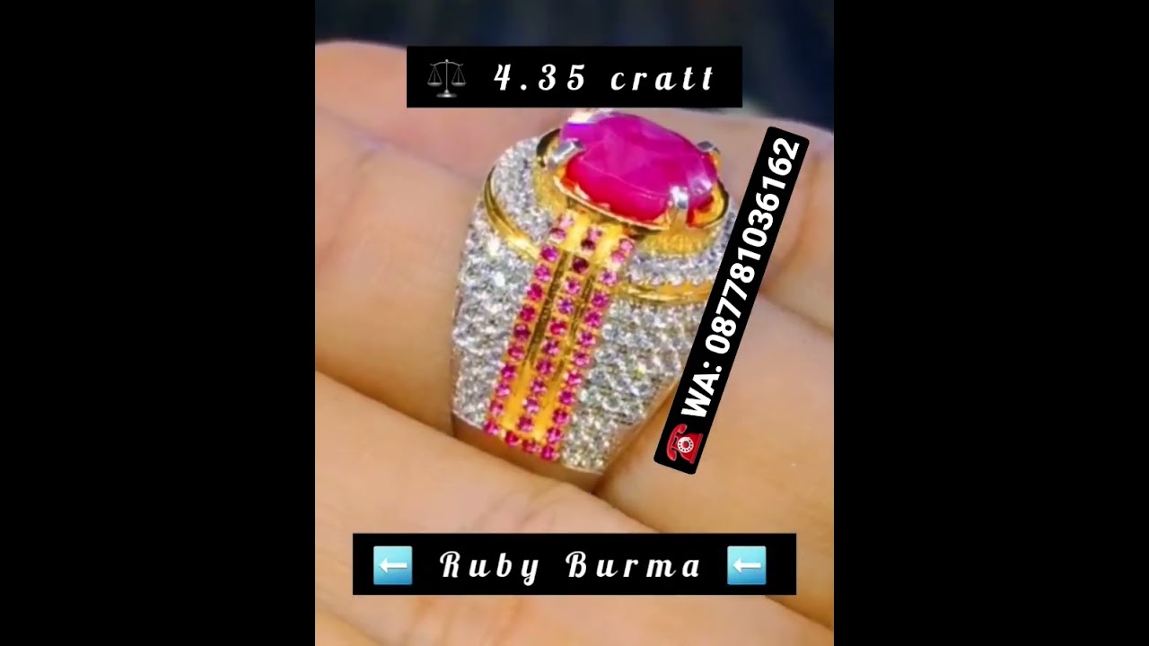 Natural Ruby Burma Weight 4.35 crat #burma #rubyburma