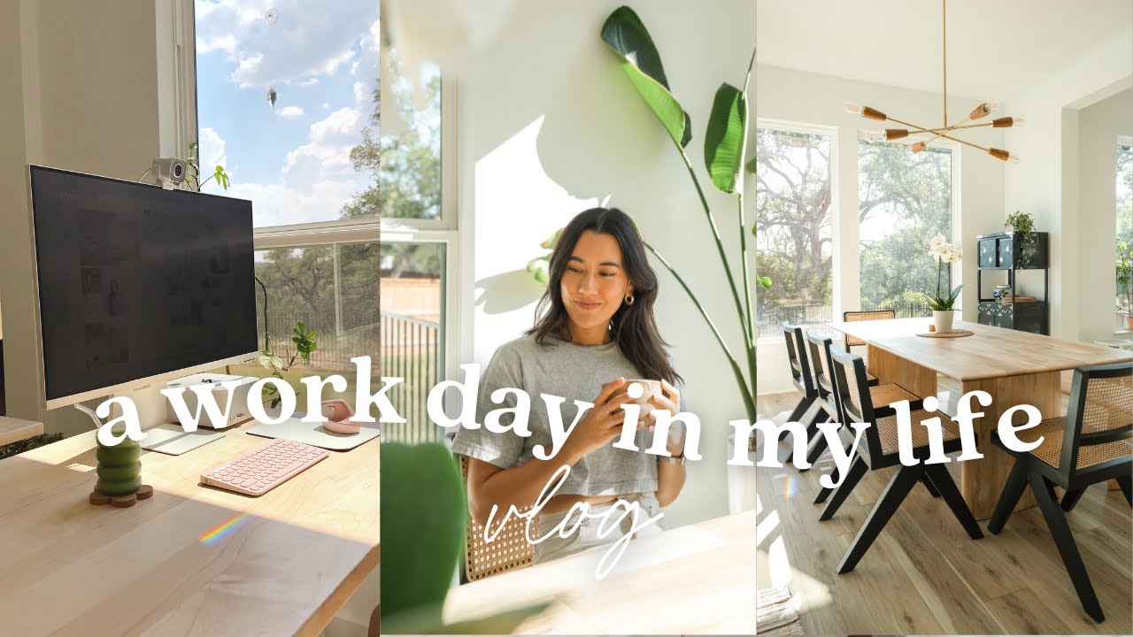 💫 A Work Day in My Life | Potato Day, Editing, Organizing My Home Office