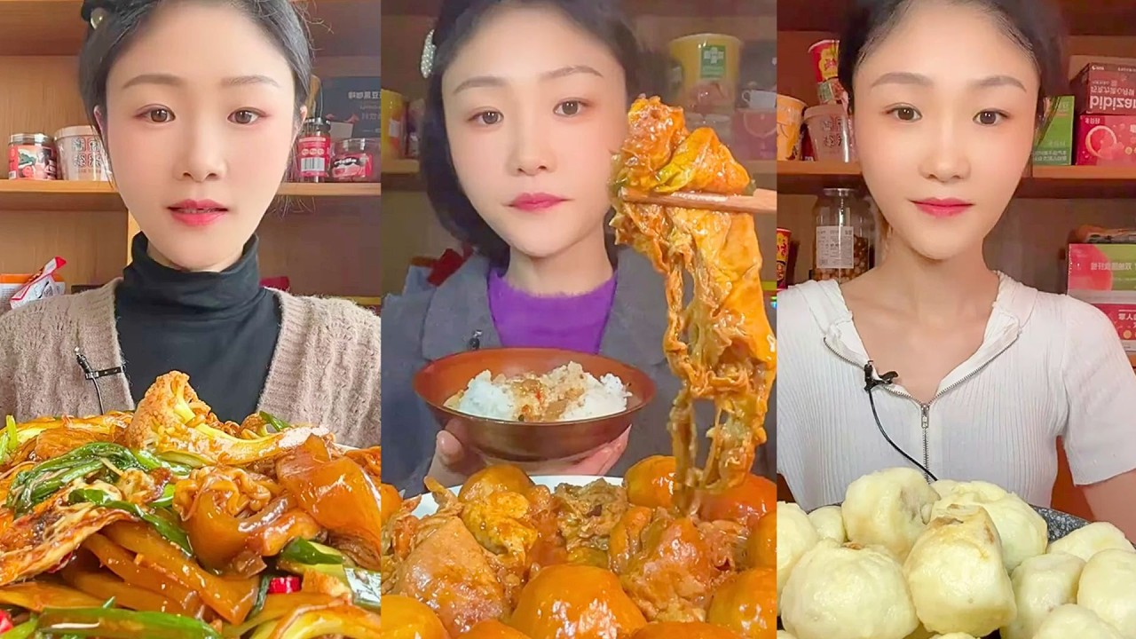 1 Hour ASMR Mukbang | Satisfying Eating Sounds for Sleep, Relaxation & Study #1155
