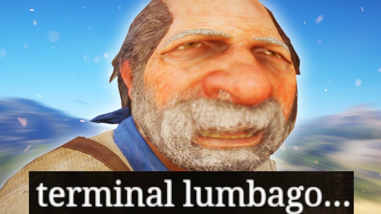 Red Dead Redemption 2 lumbago is terminal :(
