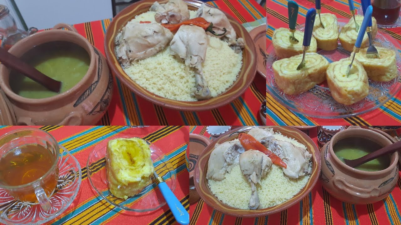 سكسو سوبيصاراو كسكسي بالبصارة بالجلبانة اليابسة / و رولي البيض / Couscous avissar et roulé d’œufs