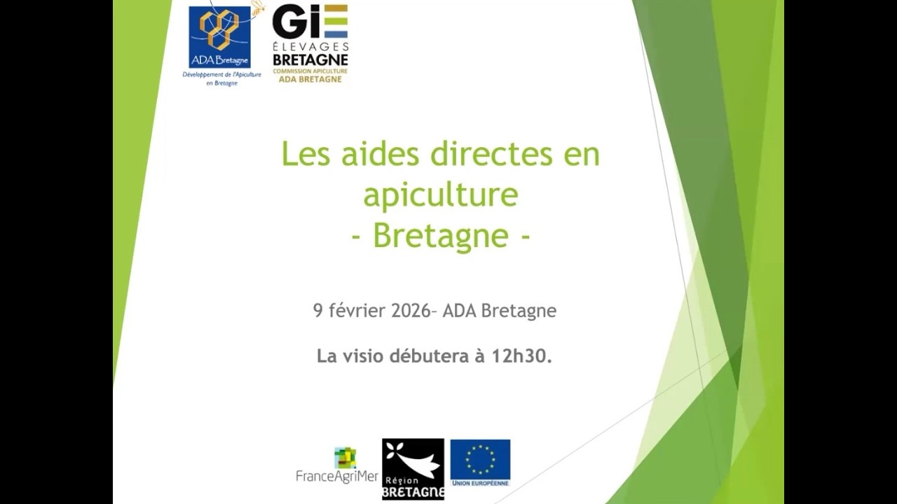 Les aides directes en apiculture - ADA Bretagne - 2026