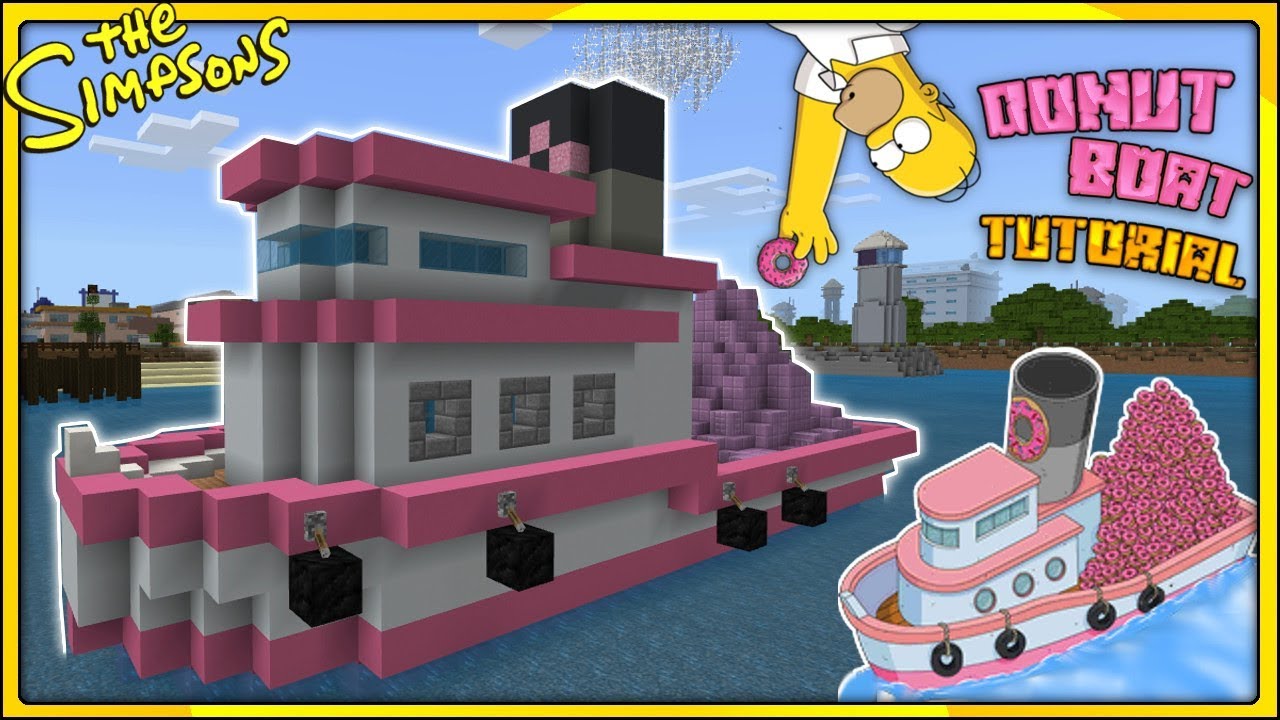Minecraft Simpsons |  Donut Boat Tutorial | Lecker Schmecker