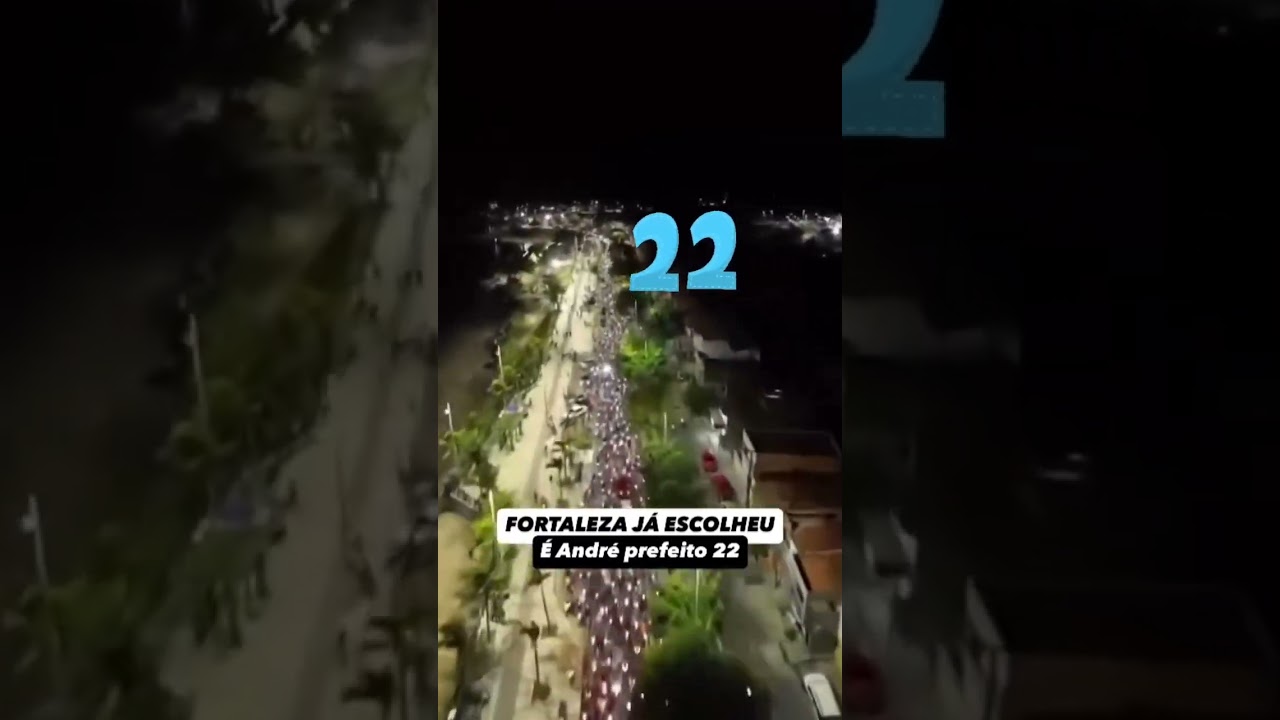 Carreata final da campanha Andr&eacute; Fernandes 2️⃣2️⃣ prefeito de Fortaleza!