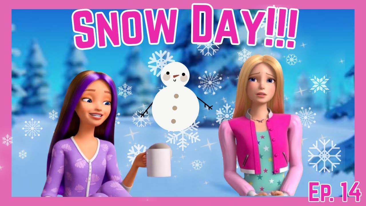 EP 14. SNOW DAY!!! + Hot cocoa | Barbie Dreamhouse Adventures App