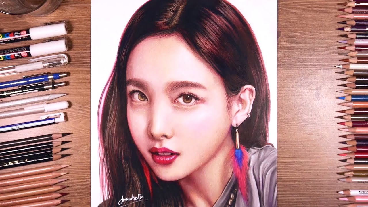 TWICE : Nayeon - Colored pencil drawing | drawholic