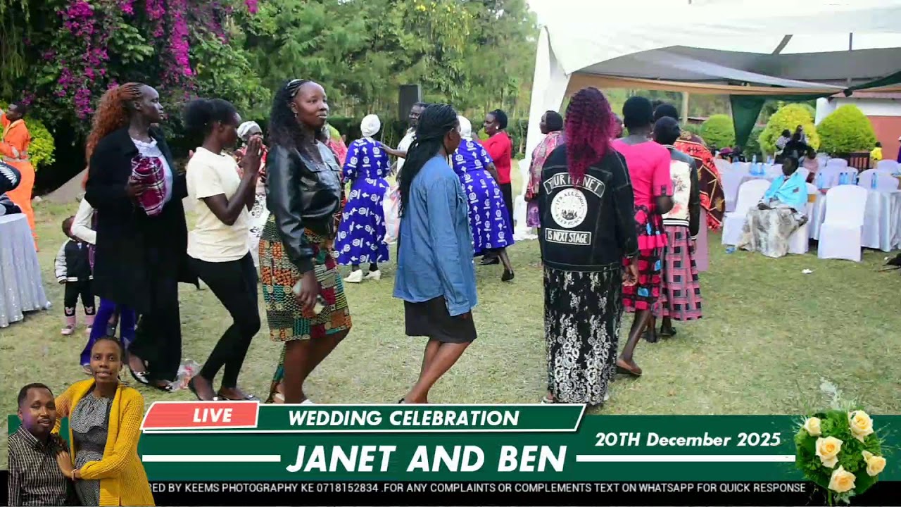 WEDDING OF JANET AND BEN