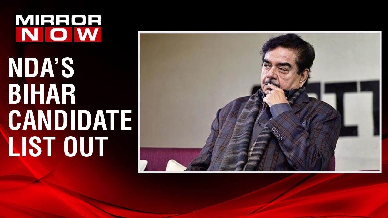 NDA's Bihar candidates list out, drops rebel MP Shatrugan Sinha | 2019 Lok Sabha Polls