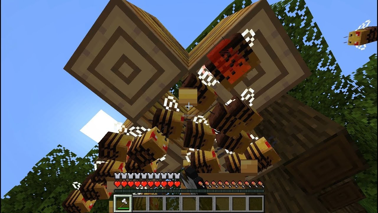 Minecraft Bee Nest Attack 1.15