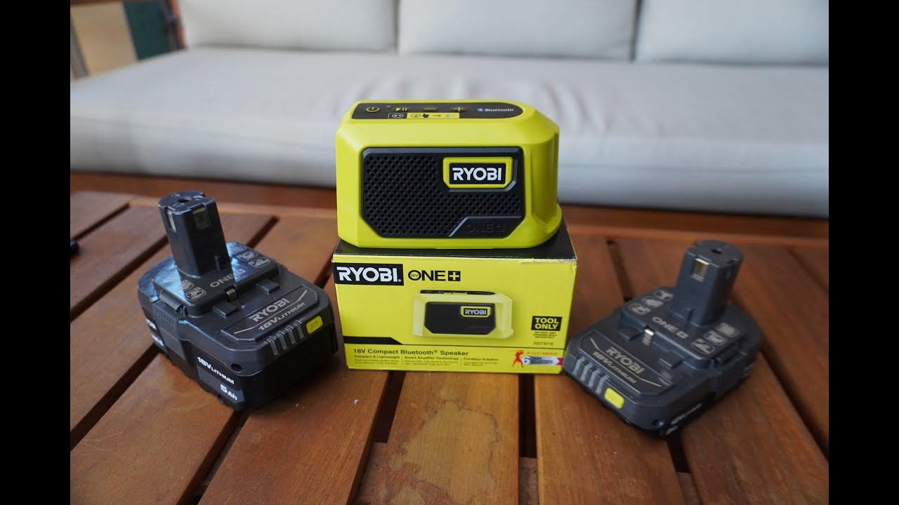 UNBOX AND REVIEW // RYOBI 18V COMPACT BLUETOOTH SPEAKER (RBTM18)