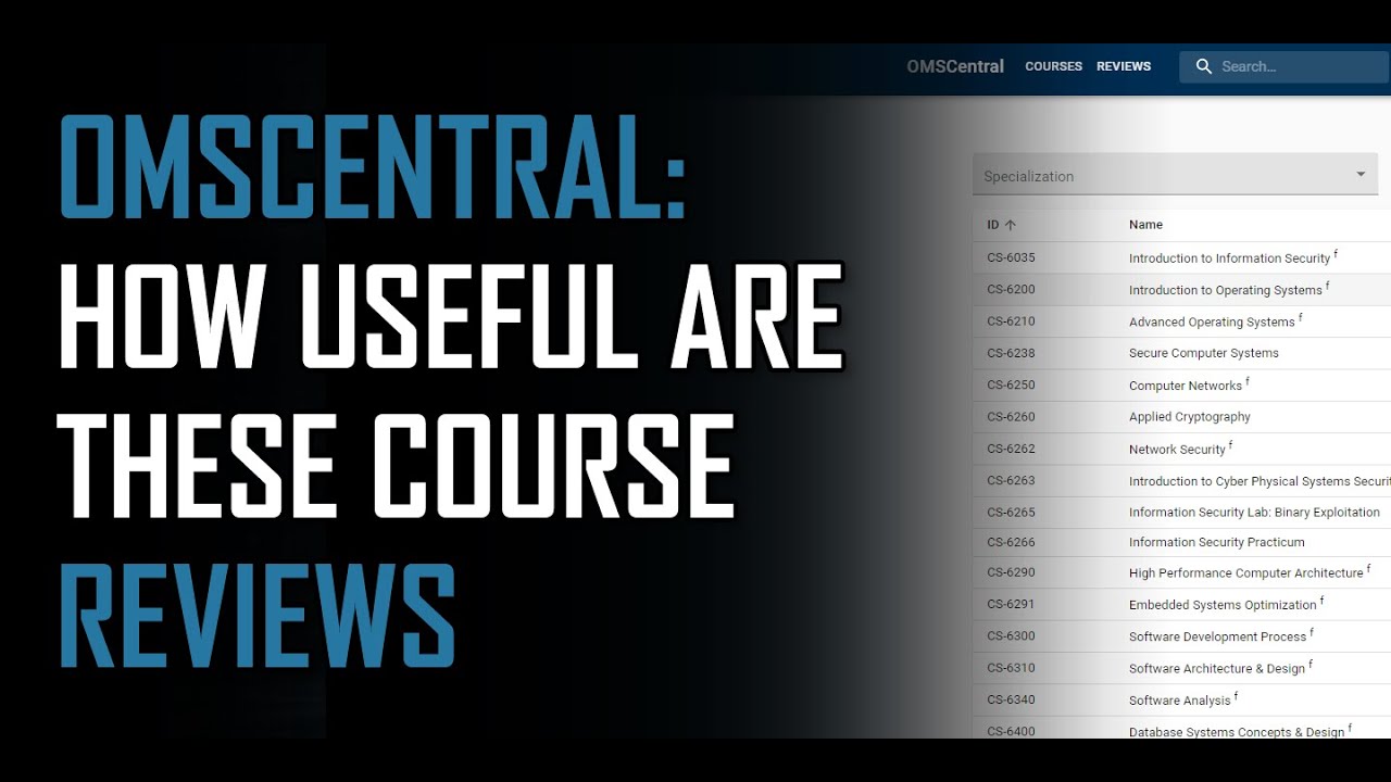 OMSCentral - How useful are these course reviews