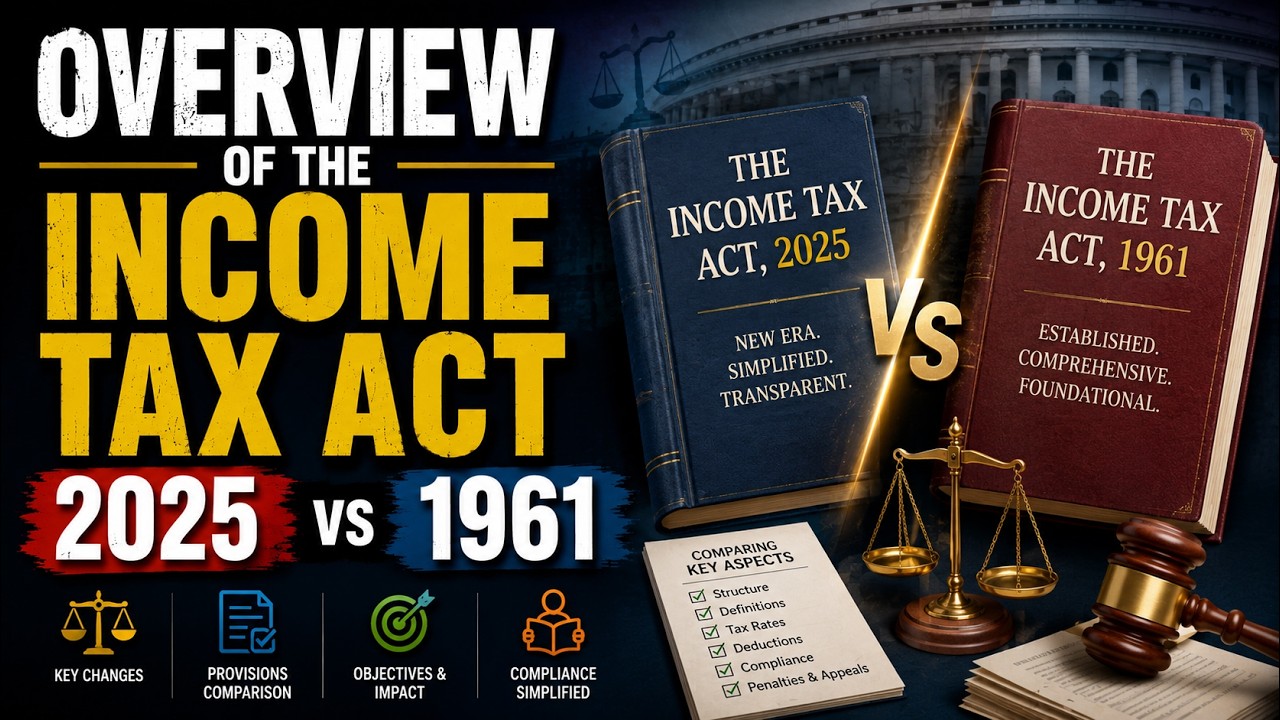 Overview of the Income Tax Act 2025 vs 1961