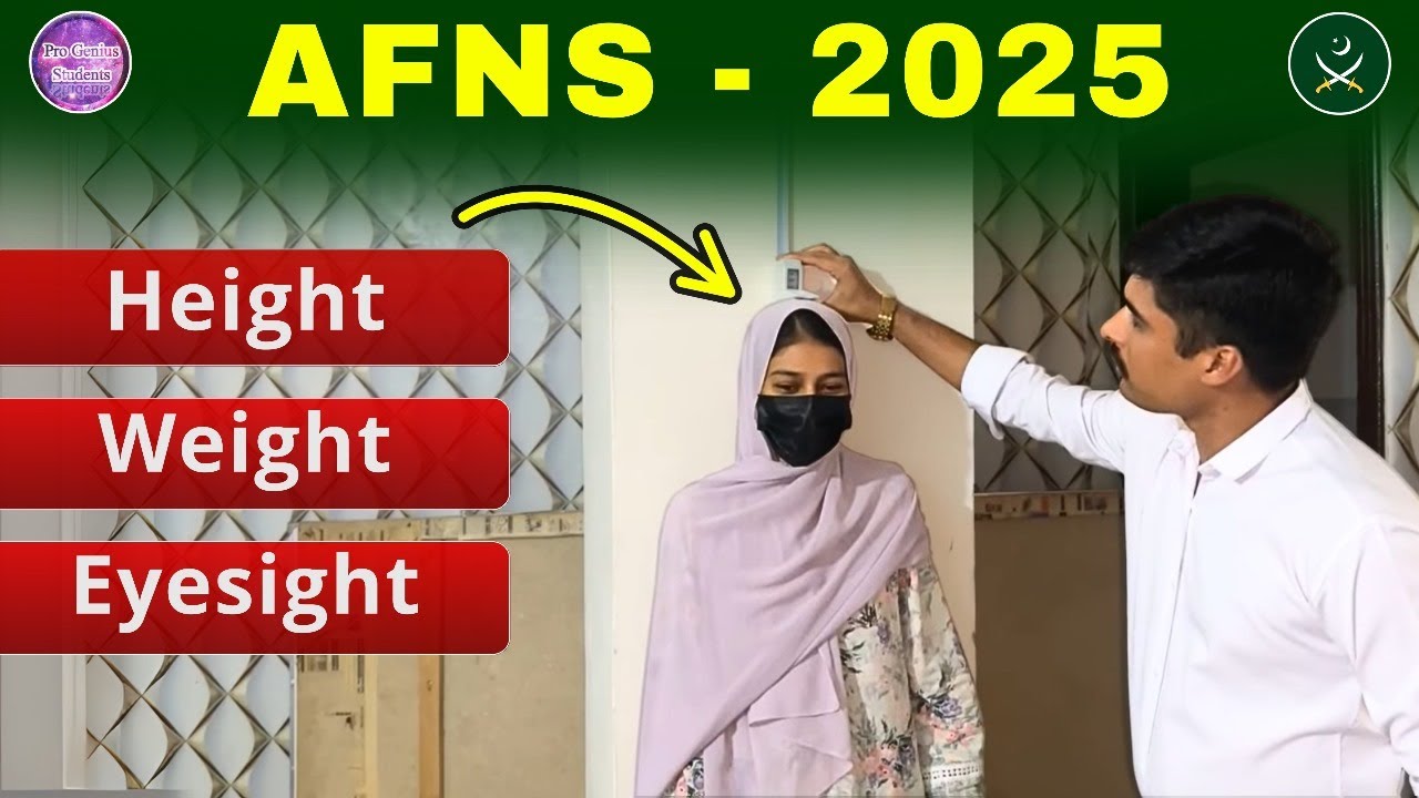 How to Measure Height, Weight and Eyesight in AFNS ? | Armed Force Nursing Services