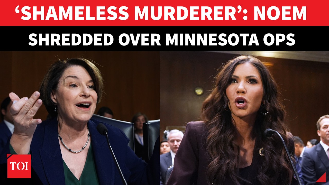 ‘You Killed Them, Still Have No Shame’: Klobuchar Rips Apart Noem In Fiery US Senate Hearing