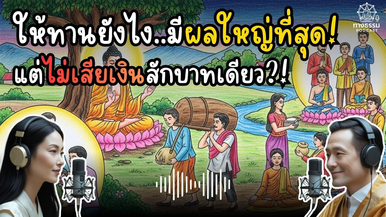 ให้ทานยังไง..มีผลใหญ่ที่สุด!แต่ไม่เสียเงินสักบาทเดียว?! | ทางธรรม Podcast