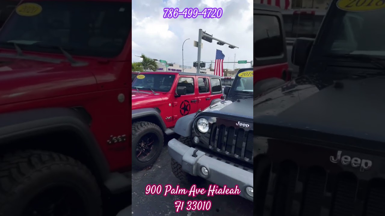 American Auto Sales Dealership 900 Palm Avenue Hialeah Florida 33010,abiertos Lunes/Sàbado 10am/7pm.